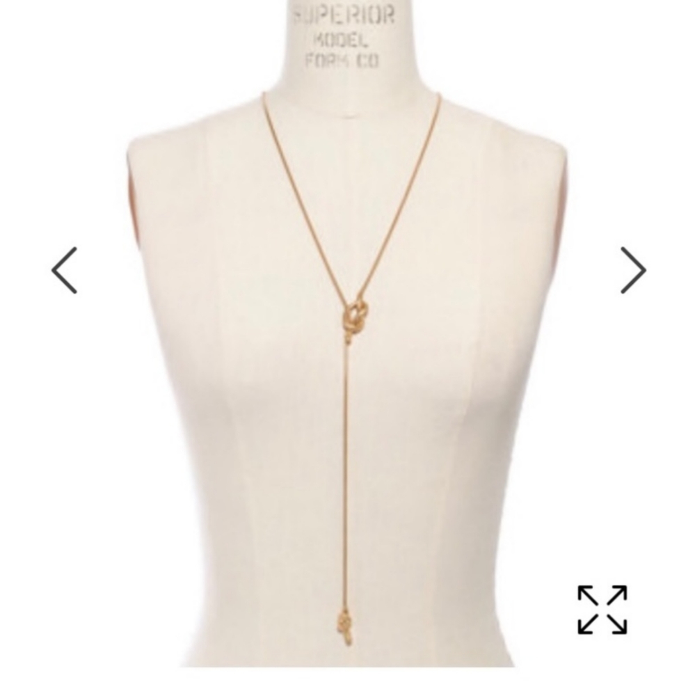 Madewell gold Knotshine knot necklace